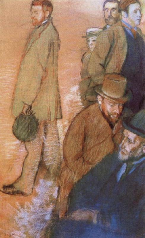 Edgar Degas Six Friends of t he Artist